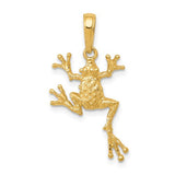 14k-solid-polished-open-backed-frog-pendant-SolomonJeweler-Wichita-KS-CustomJewelry