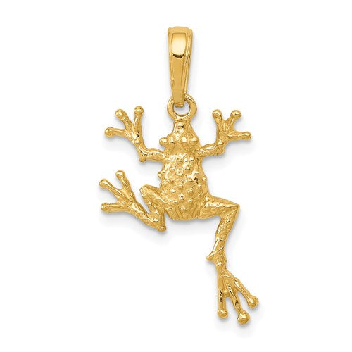 14k-solid-polished-open-backed-frog-pendant-SolomonJeweler-Wichita-KS-CustomJewelry