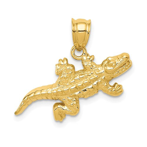 14k-solid-polished-open-backed-crocodile-pendant-SolomonJeweler-Wichita-KS-CustomJewelry