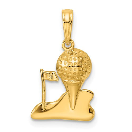 14k-solid-polished-golfing-charm-SolomonJeweler-Wichita-KS-CustomJewelry