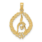 14k-solid-polished-framed-gymnast-pendant-SolomonJeweler-Wichita-KS-CustomJewelry