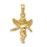 14k-3d-polished-solid-angel-pendant-SolomonJeweler-Wichita-KS-CustomJewelry