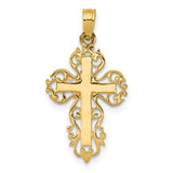 14k-polished-filigree-cross-charm-SolomonJeweler-Wichita-KS-CustomJewelry