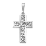 14k-white-gold-thorn-cross-pendant-SolomonJeweler-Wichita-KS-CustomJewelry