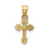 14k-tiny-budded-cross-charm-SolomonJeweler-Wichita-KS-CustomJewelry