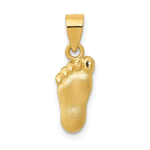 14k-diamond-cut-foot-charm-SolomonJeweler-Wichita-KS-CustomJewelry