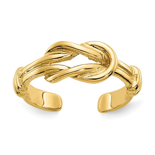 14k-love-knot-toe-ring-SolomonJeweler-Wichita-KS-CustomJewelry