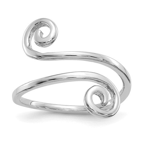 14k-white-gold-swirl-toe-ring-SolomonJeweler-Wichita-KS-CustomJewelry