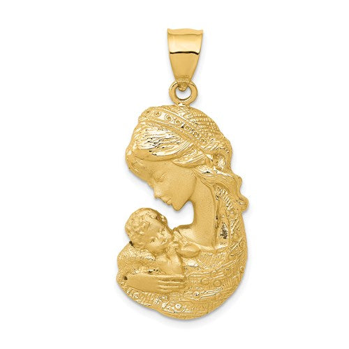 14k-solid-satin-polished-mother-holding-child-charm-SolomonJeweler-Wichita-KS-CustomJewelry