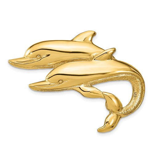 14k-double-dolphins-slide-SolomonJeweler-Wichita-KS-CustomJewelry