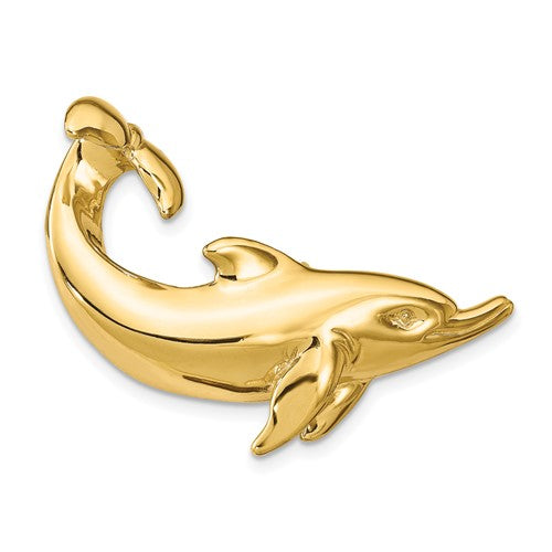 14k-dolphin-with-tail-up-slide-SolomonJeweler-Wichita-KS-CustomJewelry
