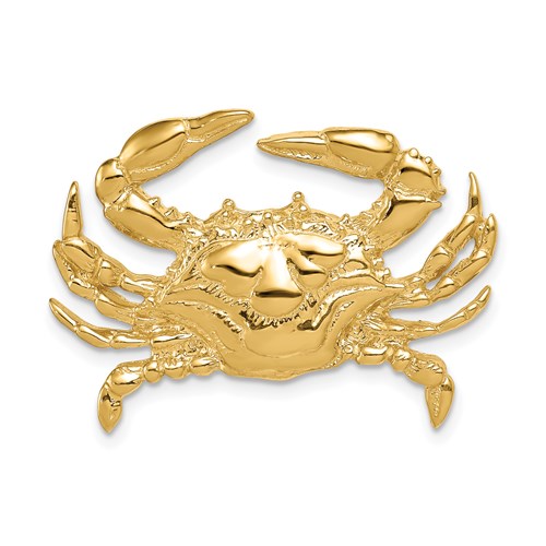 14k-blue-crab-slide-SolomonJeweler-Wichita-KS-CustomJewelry