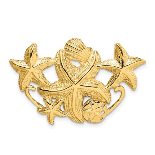 14k-starfish-cluster-slide-SolomonJeweler-Wichita-KS-CustomJewelry