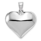 14k-white-gold-polished-3d-puffed-heart-pendant-SolomonJeweler-Wichita-KS-CustomJewelry
