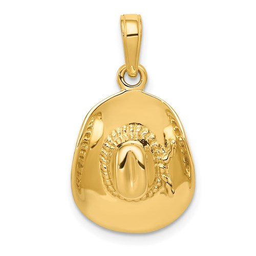 14k-3-d-cowboy-hat-pendant-SolomonJeweler-Wichita-KS-CustomJewelry