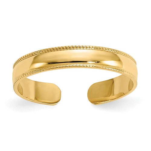 14k-milgrain-adjustable-toe-ring-SolomonJeweler-Wichita-KS-CustomJewelry