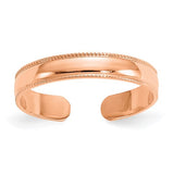 14k-rose-gold-mill-grain-adjustable-toe-ring-SolomonJeweler-Wichita-KS-CustomJewelry