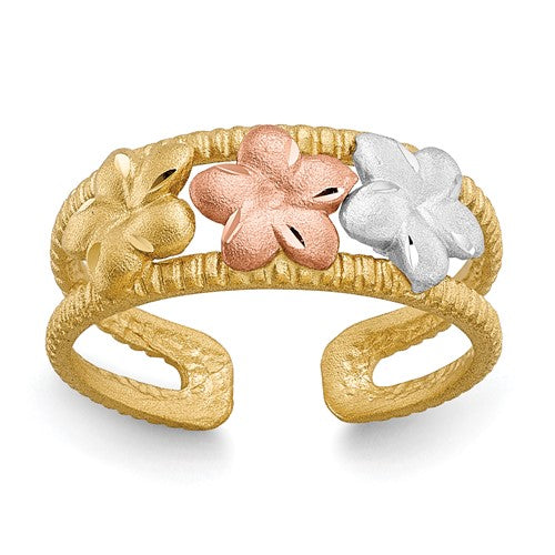 14k-two-tone-rhodium-plumeria-toe-ring-SolomonJeweler-Wichita-KS-CustomJewelry