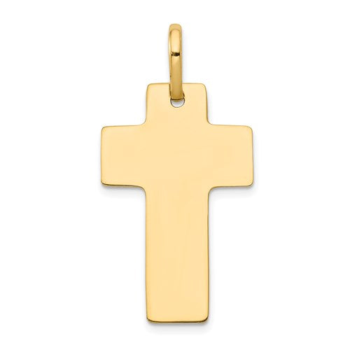 14k-polished-cross-charm-SolomonJeweler-Wichita-KS-CustomJewelry