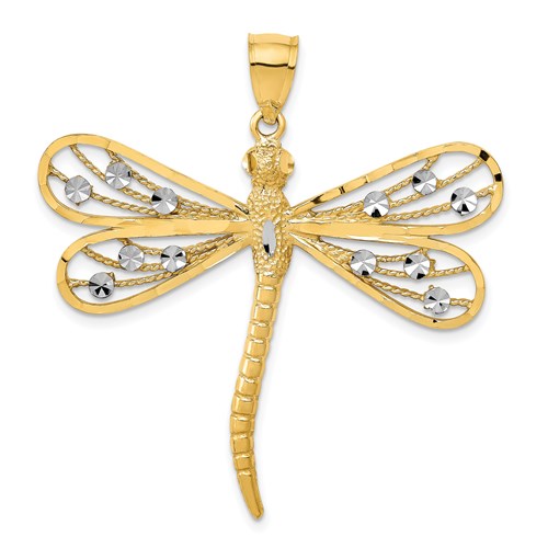 14k-w-rhodium-diamond-cut-filigree-dragonfly-pendant-SolomonJeweler-Wichita-KS-CustomJewelry