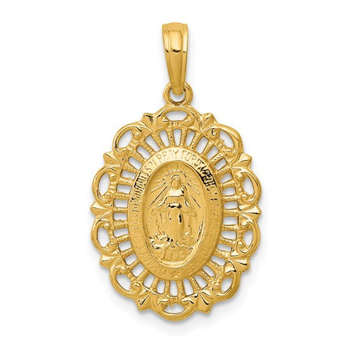 14k-oval-miraculous-medal-pendant-SolomonJeweler-Wichita-KS-CustomJewelry