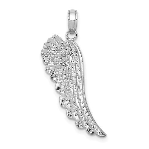14k-white-gold-angel-wing-pendant-SolomonJeweler-Wichita-KS-CustomJewelry