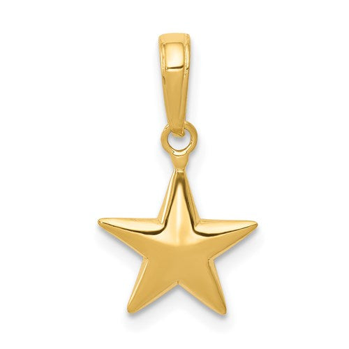 14k-small-polished-3-d-star-charm-SolomonJeweler-Wichita-KS-CustomJewelry