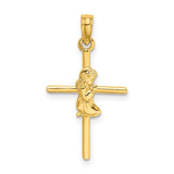 14k-praying-girl-cross-charm-SolomonJeweler-Wichita-KS-CustomJewelry