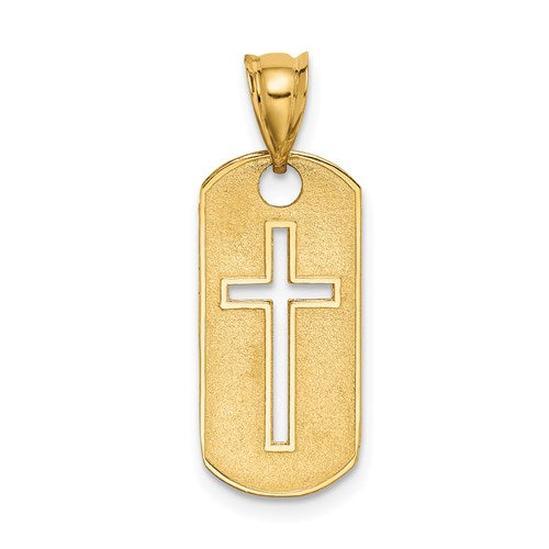 14k-polished-cross-cut-out-pendant-SolomonJeweler-Wichita-KS-CustomJewelry