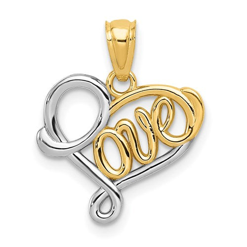 14k-and-rhodium-love-pendant-SolomonJeweler-Wichita-KS-CustomJewelry