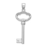 14k-white-gold-3d-key-to-my-heart-key-charm-SolomonJeweler-Wichita-KS-CustomJewelry