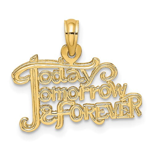 14k-today-tomorrow-and-forever-charm-SolomonJeweler-Wichita-KS-CustomJewelry