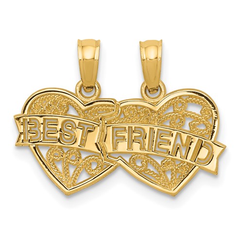 14k-best-friend-breakable-double-hearts-pendant-SolomonJeweler-Wichita-KS-CustomJewelry
