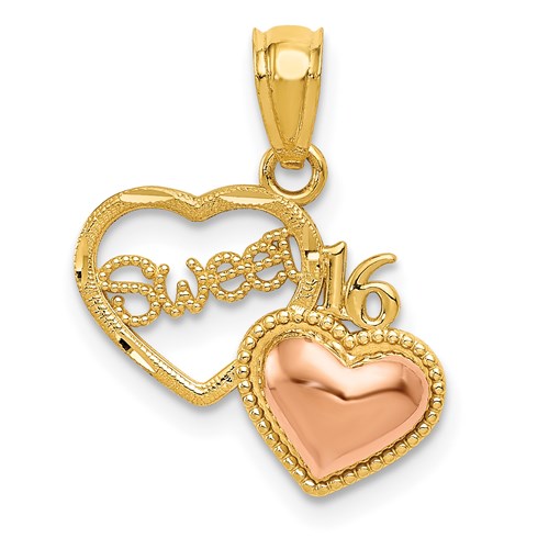 14k-two-tone-sweet-16-heart-pendant-SolomonJeweler-Wichita-KS-CustomJewelry