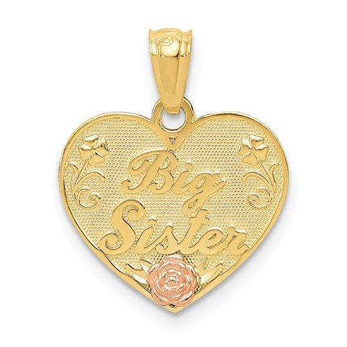 14k-two-tone-big-sister-heart-pendant-SolomonJeweler-Wichita-KS-CustomJewelry