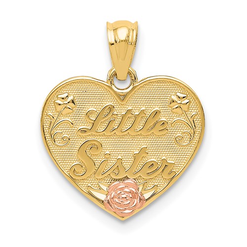 14k-two-tone-little-sister-heart-pendant-SolomonJeweler-Wichita-KS-CustomJewelry