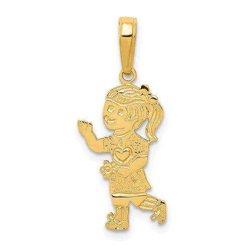 14k-little-girl-walking-with-flowers-pendant-SolomonJeweler-Wichita-KS-CustomJewelry