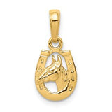 14k-horseshoe-with-horse-head-pendant-SolomonJeweler-Wichita-KS-CustomJewelry