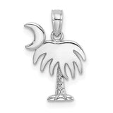 14k-white-gold-polished-charleston-palm-tree-w-moon-charm-SolomonJeweler-Wichita-KS-CustomJewelry