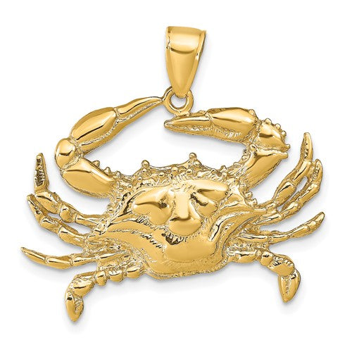 14k-blue-crab-pendant-SolomonJeweler-Wichita-KS-CustomJewelry