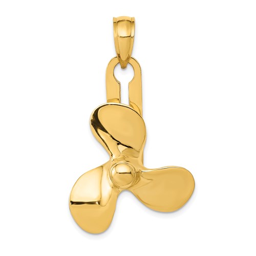 14k-moveable-3-blade-propeller-pendant-SolomonJeweler-Wichita-KS-CustomJewelry