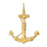14k-3-d-solid-anchor-with-rope-pendant-SolomonJeweler-Wichita-KS-CustomJewelry