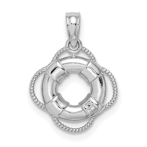 14k-white-3d-gold-lifesaver-pendant-SolomonJeweler-Wichita-KS-CustomJewelry