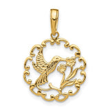 14k-hummingbird-w-flower-in-frame-pendant-SolomonJeweler-Wichita-KS-CustomJewelry