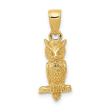 14k-3-d-owl-pendant-SolomonJeweler-Wichita-KS-CustomJewelry