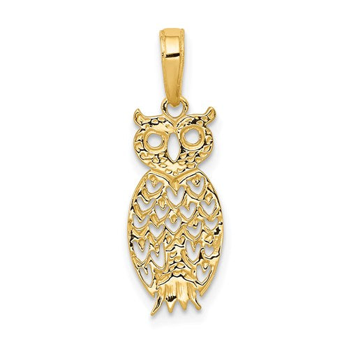 14k-owl-pendant-SolomonJeweler-Wichita-KS-CustomJewelry