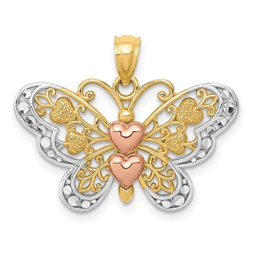 14k-two-tone-w-white-rhodium-butterfly-pendant-SolomonJeweler-Wichita-KS-CustomJewelry