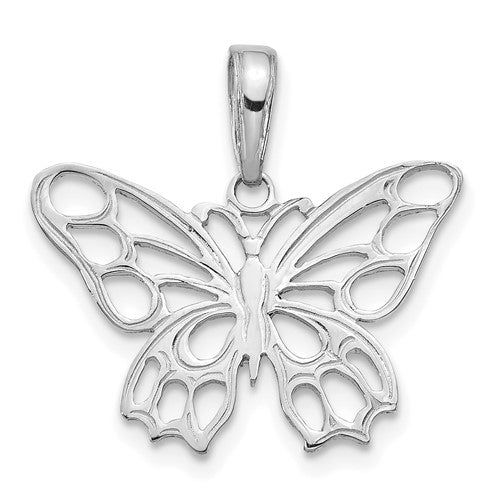 14k-white-gold-polished-butterfly-cut-out-pendant-SolomonJeweler-Wichita-KS-CustomJewelry