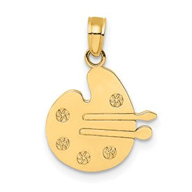 14k-paint-pallet-and-brushes-charm-SolomonJeweler-Wichita-KS-CustomJewelry