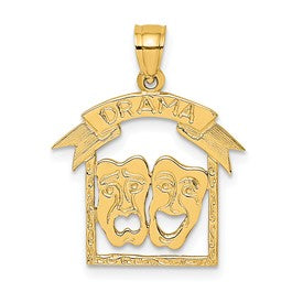 14k-comedy-tragedy-drama-story-in-frame-charm-SolomonJeweler-Wichita-KS-CustomJewelry